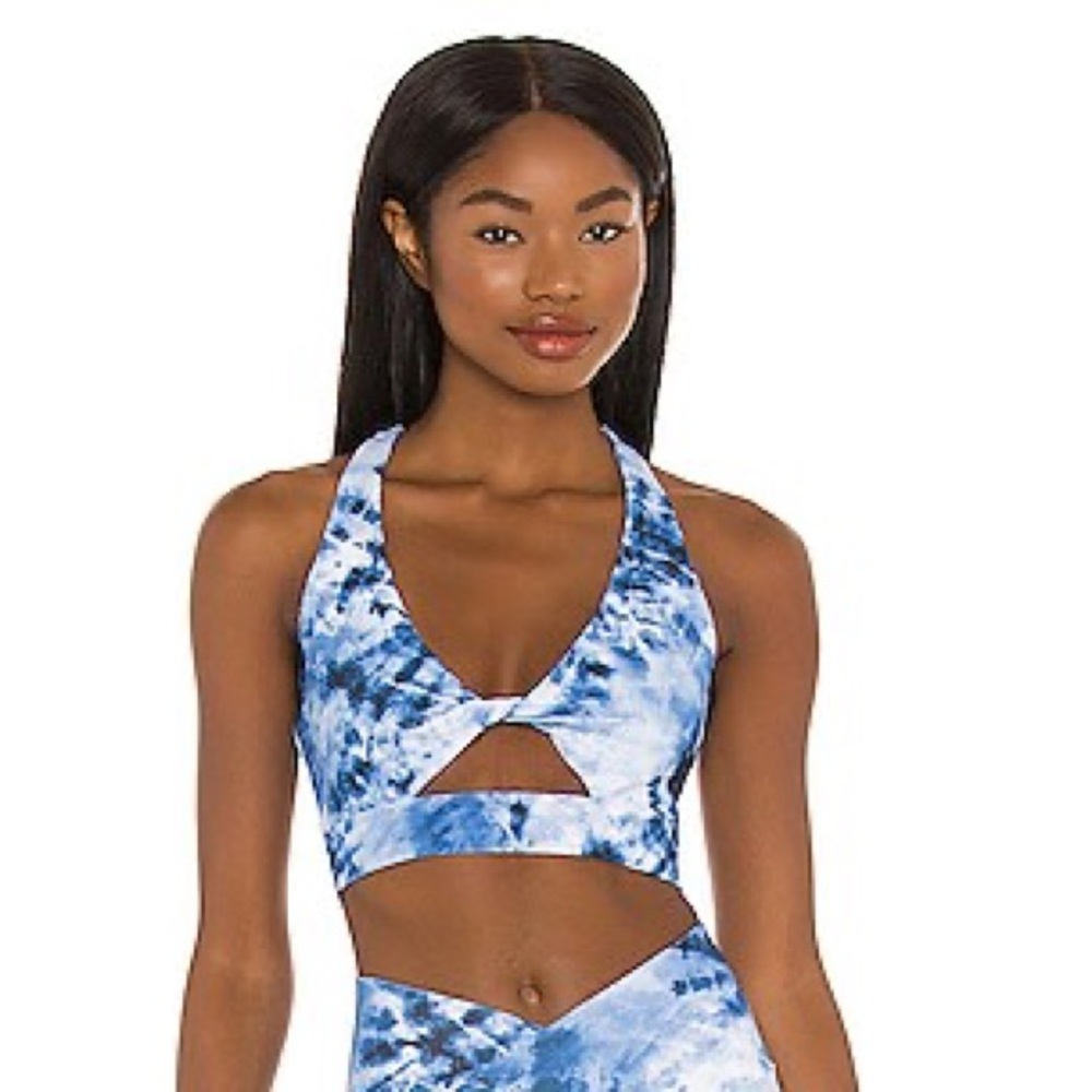 Beach Riot | Tie Dye Twist Front Bra Size L
